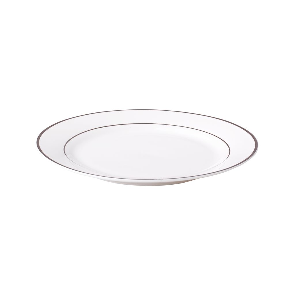 AMBITION Aura Silver 16,5 cm - porcelánový dezertný tanier