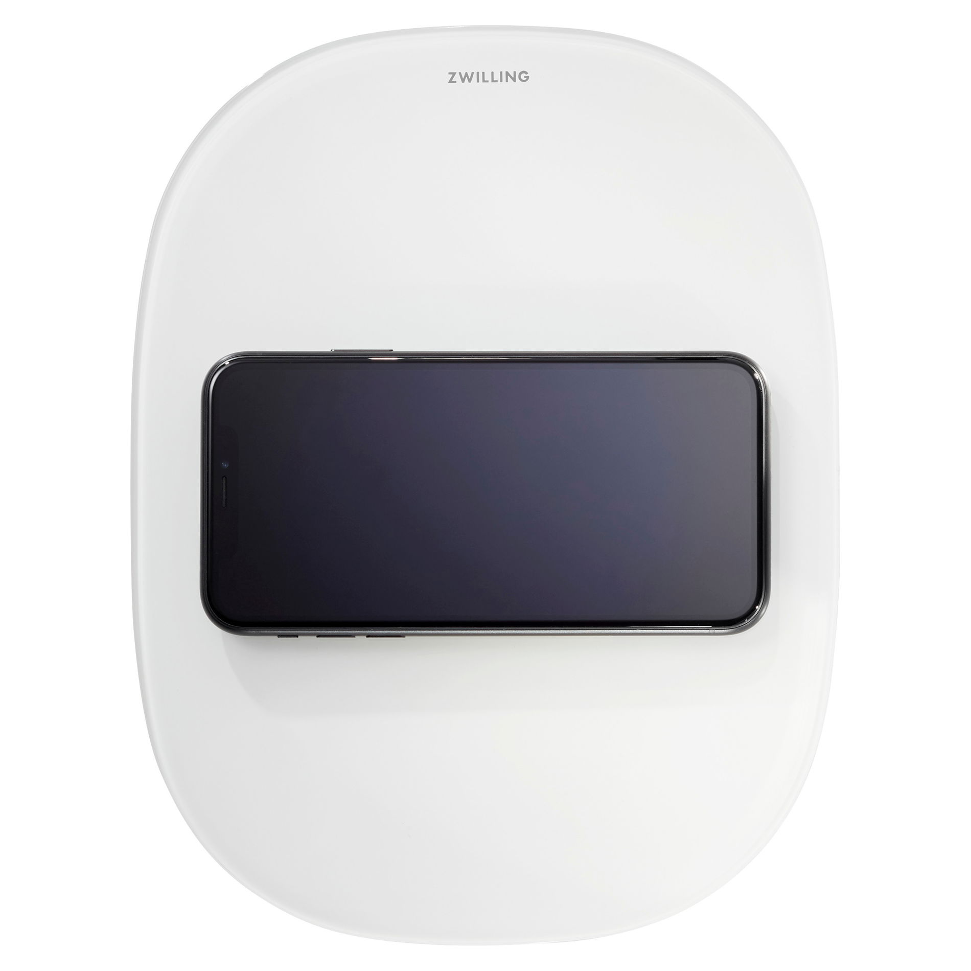 ZWILLING Enfinigy bílá - elektronická skleněná kuchyňská váha s nabíjecí funkcí