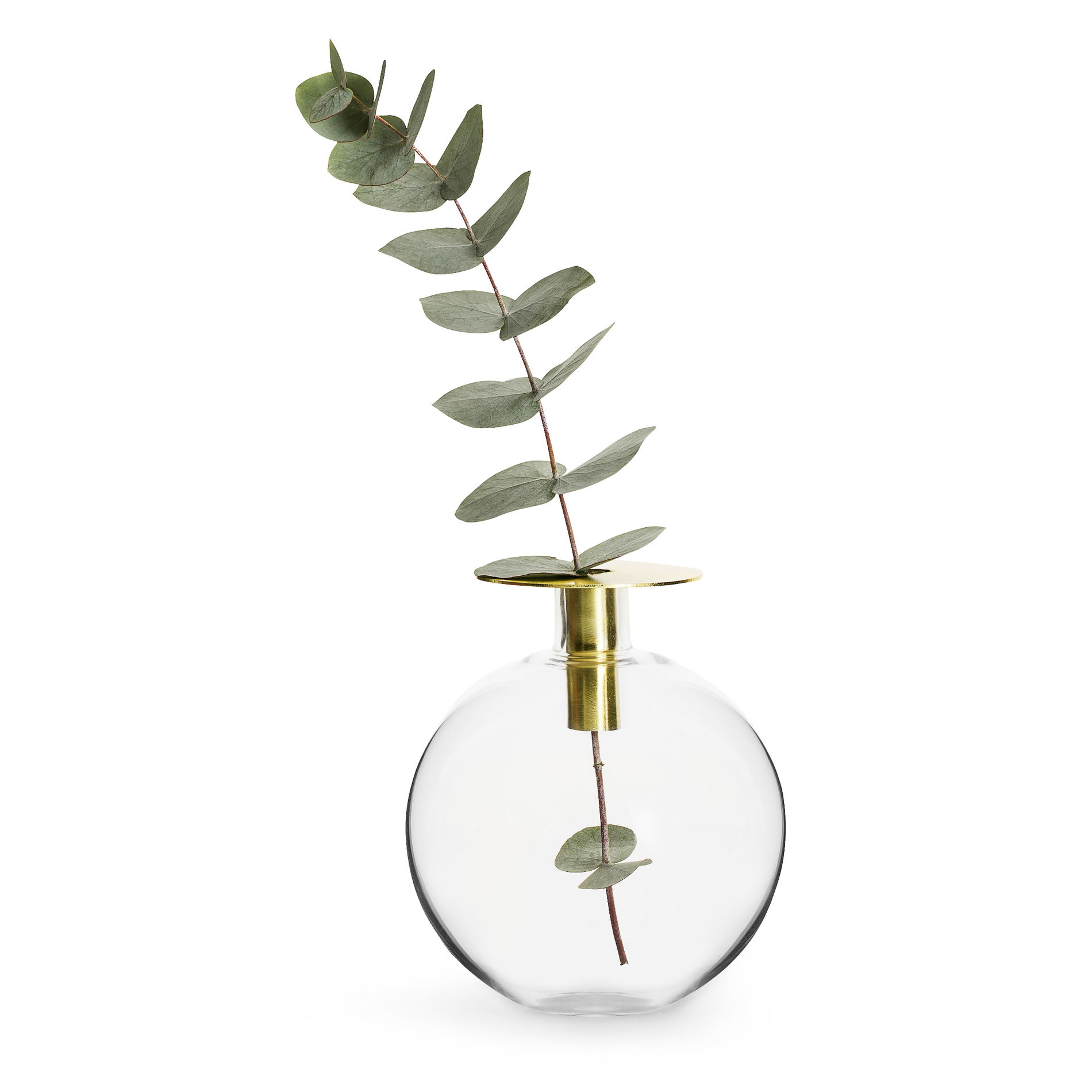 SAGAFORM Winter Bubble Gold 18 cm zlatý (SF-5017905) - skleněný svícen