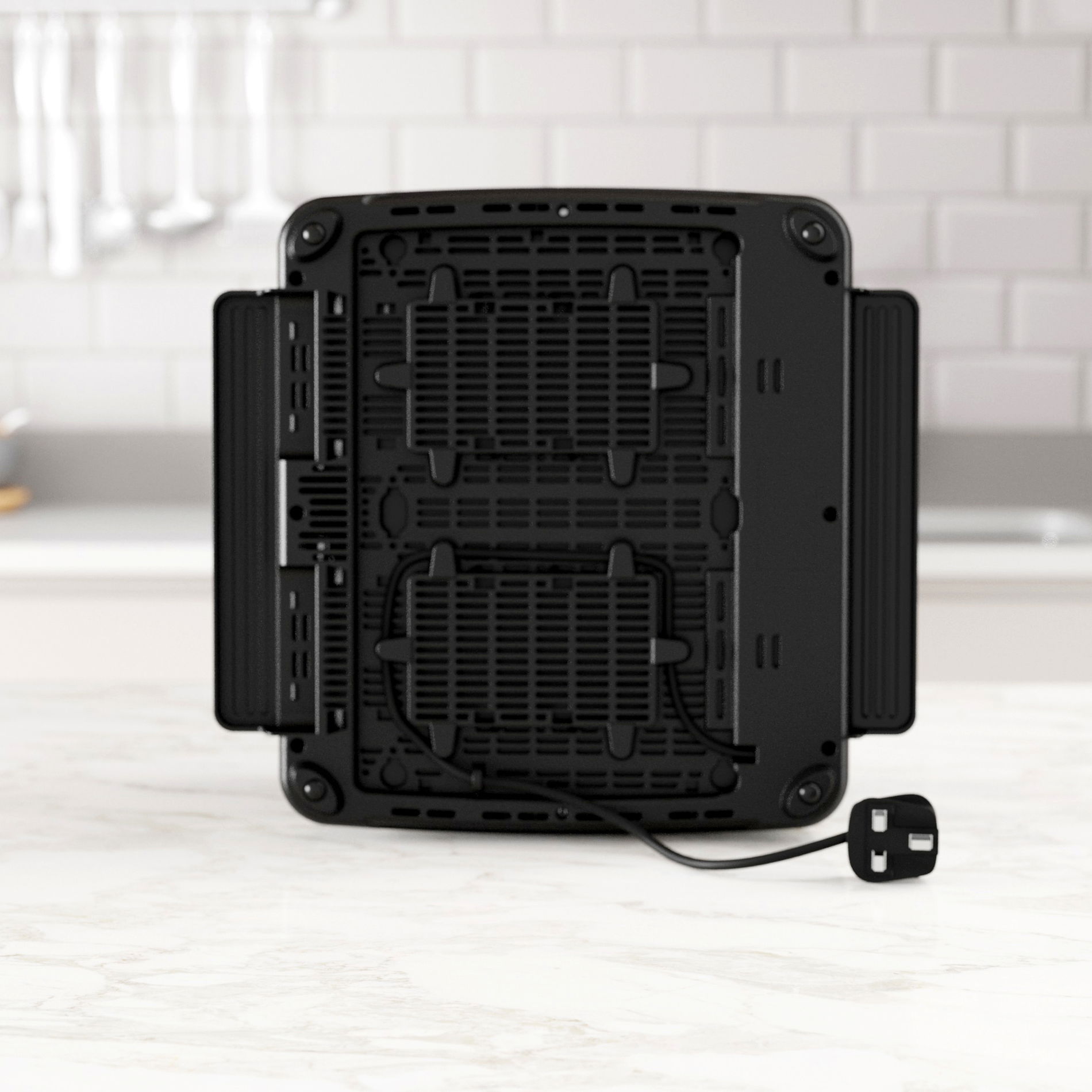 MORPHY RICHARDS Venture 1800 W čierna - hriankovač / elektrický sendvičovač z nehrdzavejúcej ocele