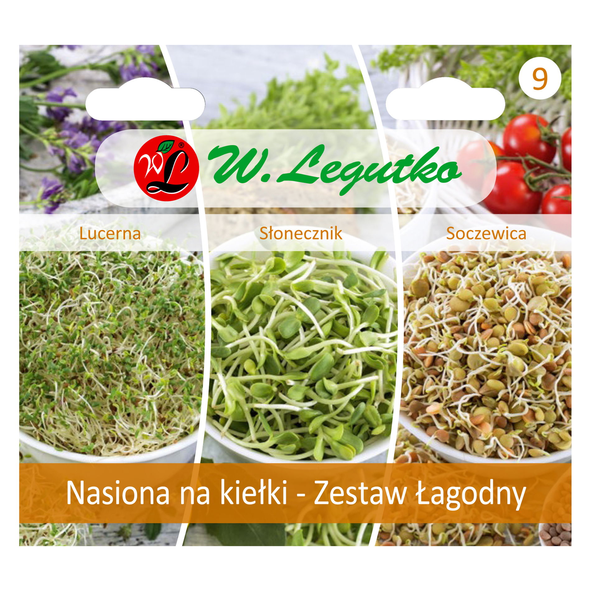 Semienka na klíčky W. LEGUTKO ZOSTAVA JEMNÁ 12 g