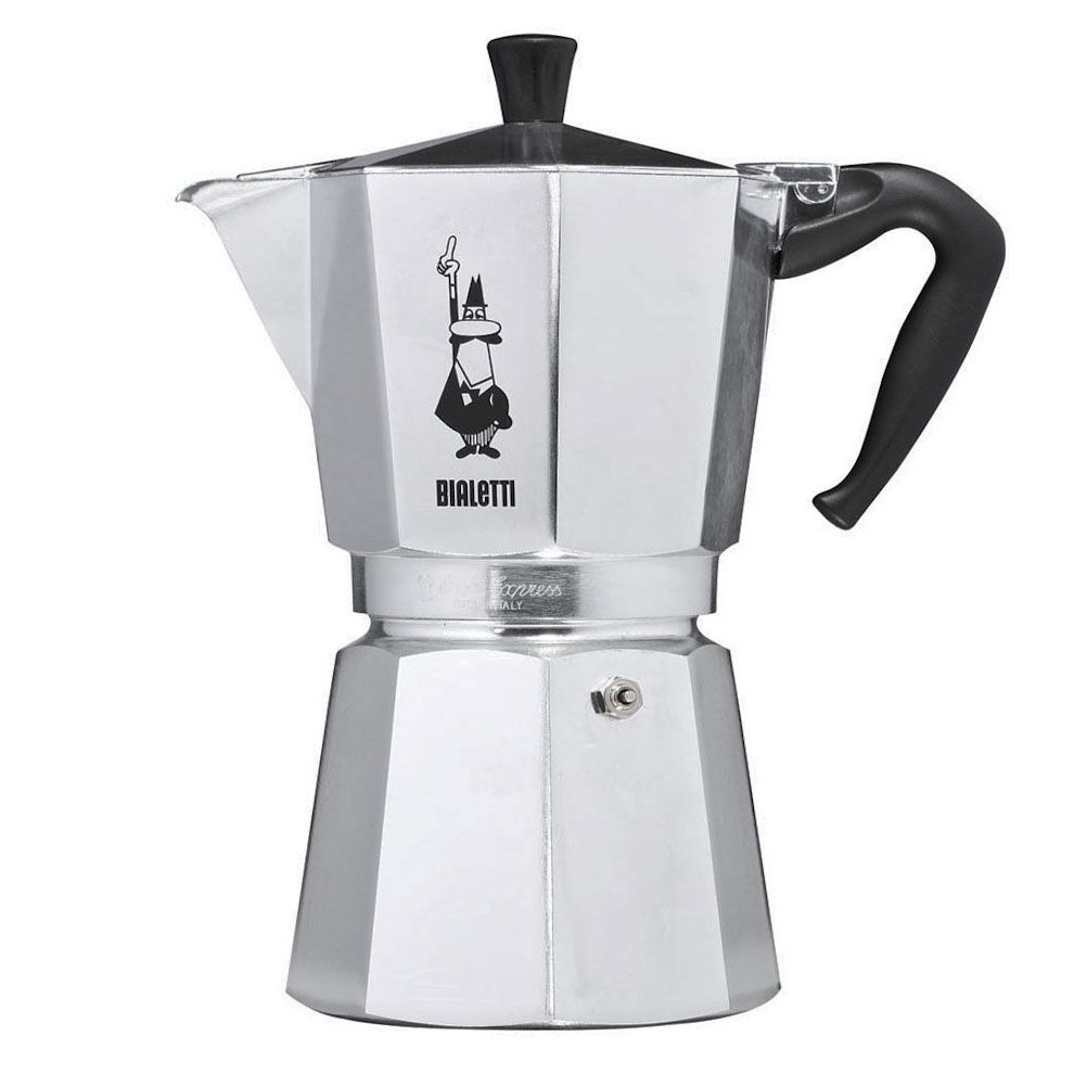 BIALETTI Moka Express na 3 filiżanki espresso (3 tz) - zestaw włoska kawiarka aluminiowa ciśnieniowa z kawą Perfetto Moka Classico 250g