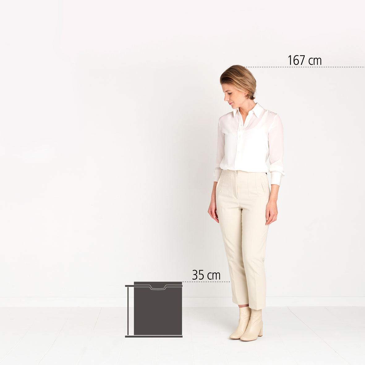BRABANTIA De luxe 15 l - kosz na śmieci ze stali nierdzewnej