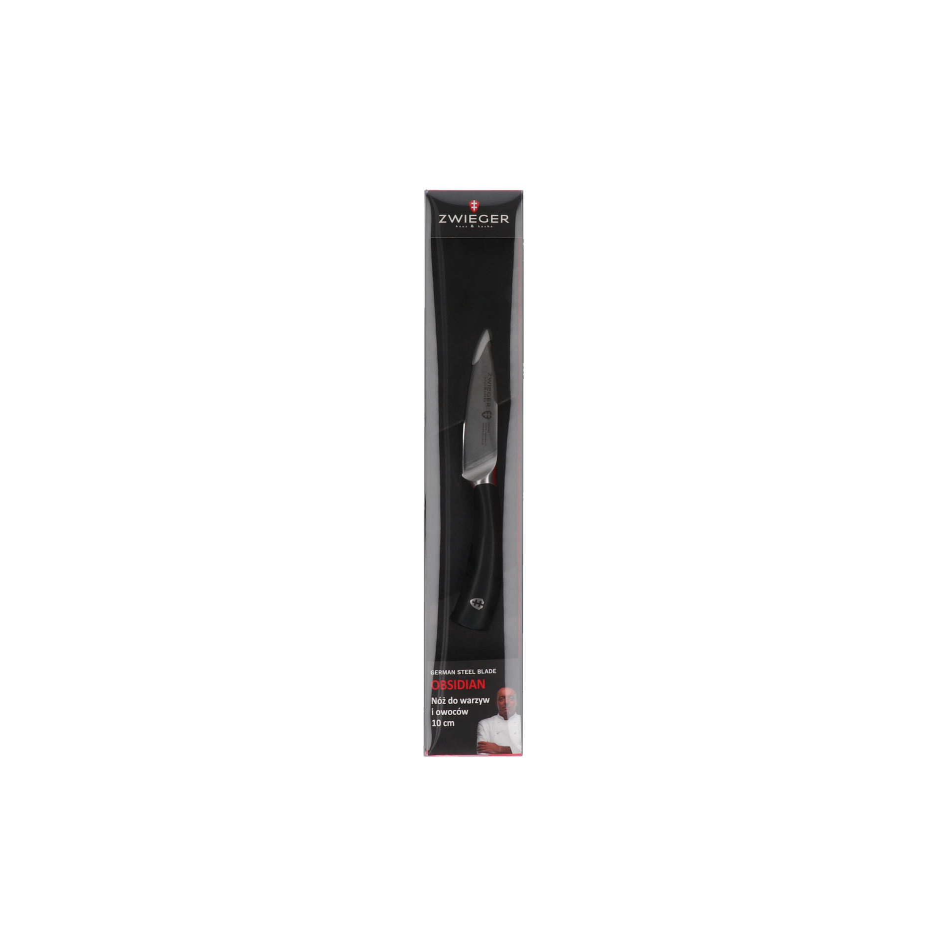 ZWIEGER Obsidian 10 cm černý - nůž na zeleninu a ovoce z nerezové oceli