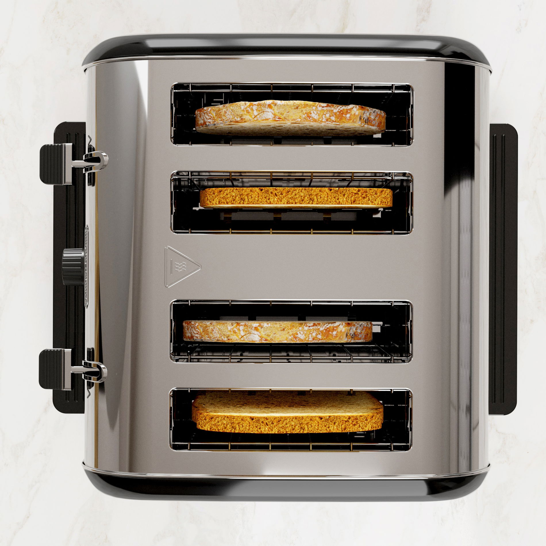 MORPHY RICHARDS Venture 1800 W čierna - hriankovač / elektrický sendvičovač z nehrdzavejúcej ocele