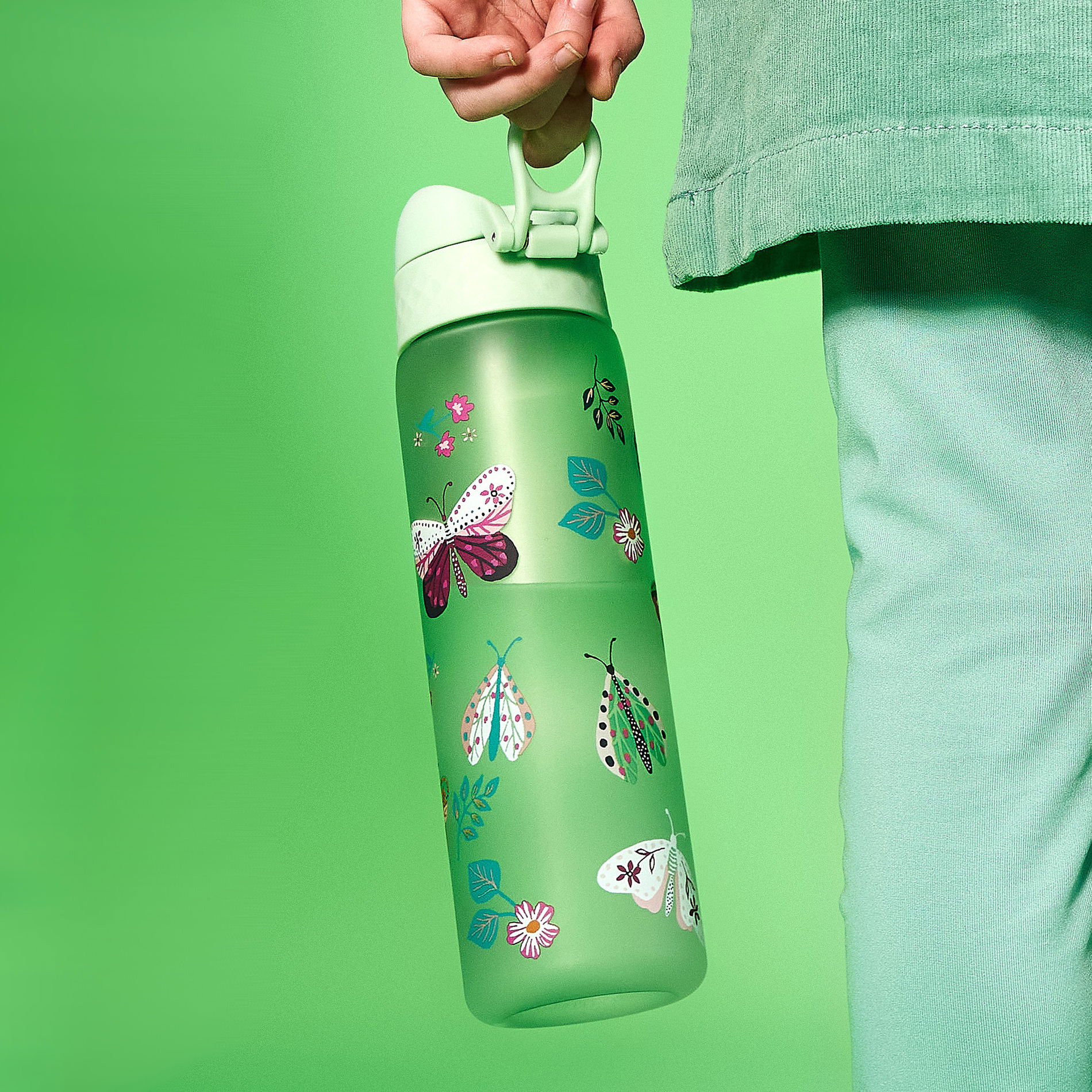 ION8 Recyclon Wild Butterflies 0,5 l - fľaša / bidón pre deti na vodu a nápoje
