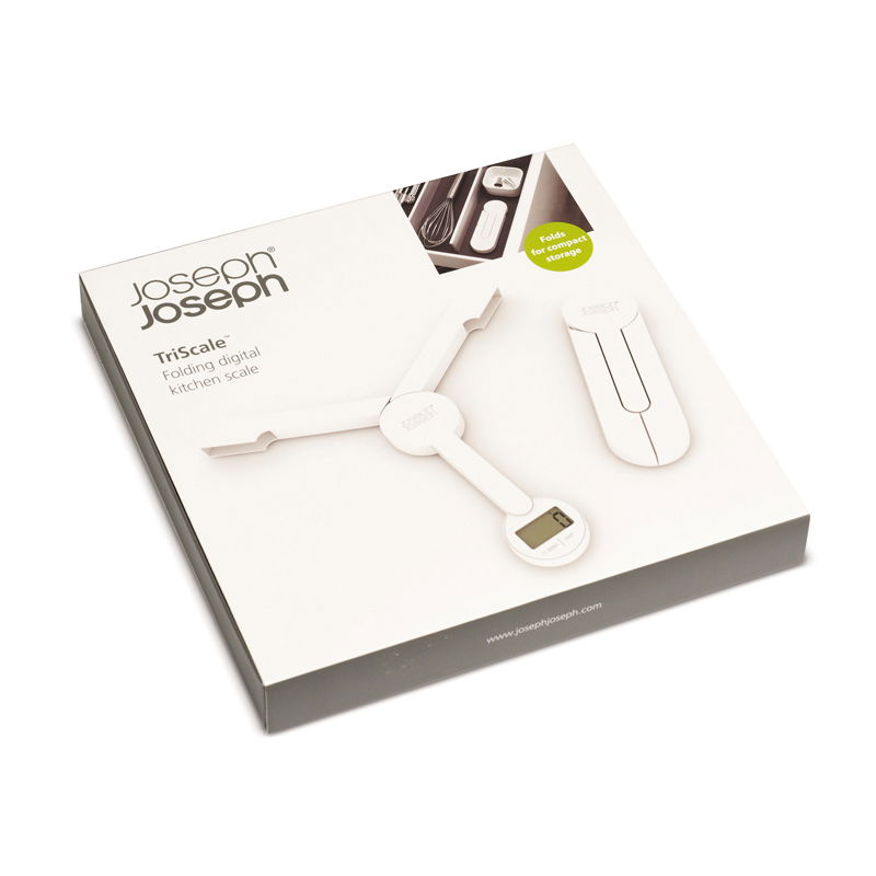 JOSEPH JOSEPH Tri Scale bílá (40071) - elektronická plastová kuchyňská váha