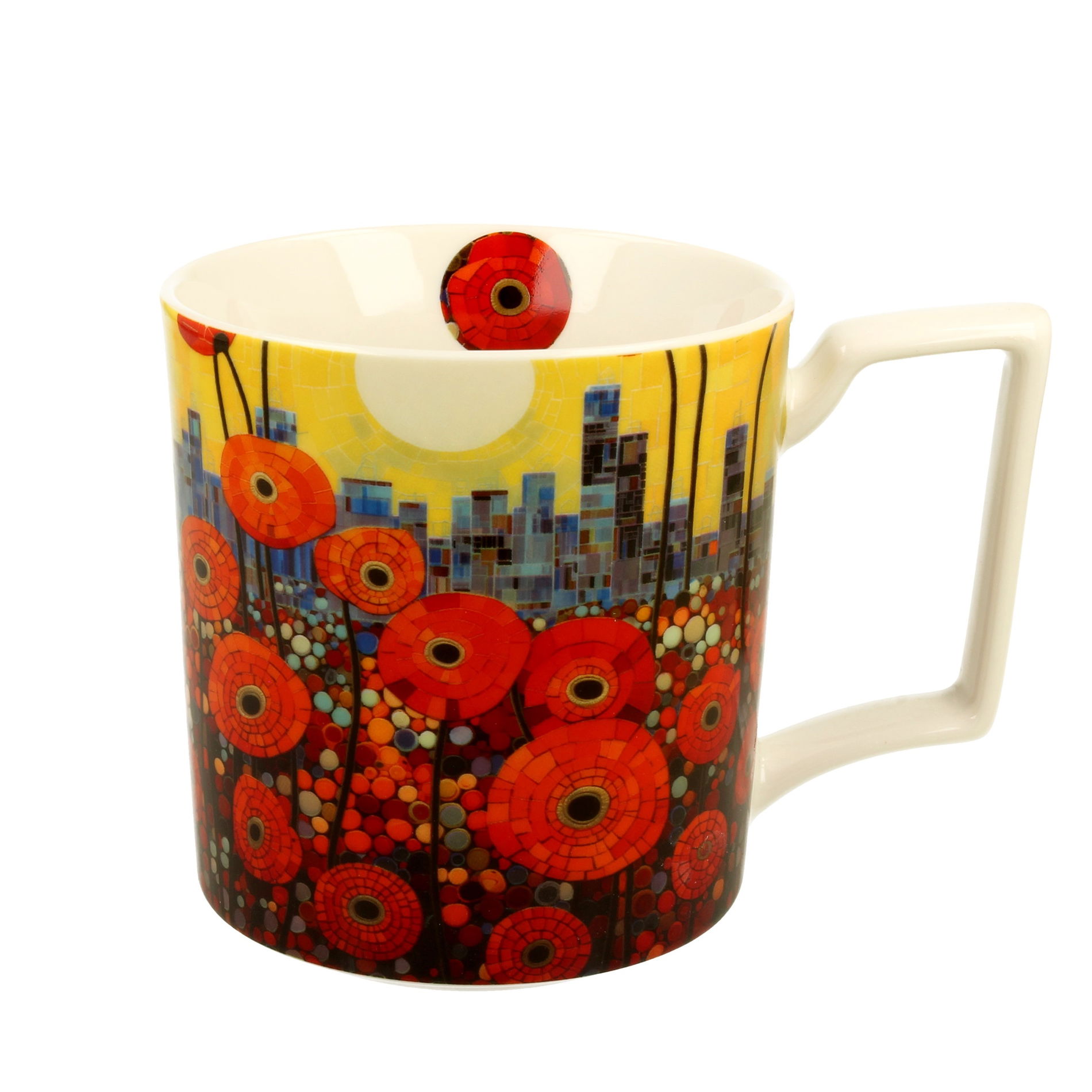 Porcelánový hrnek DUO MODERN POPPIES 750 ml