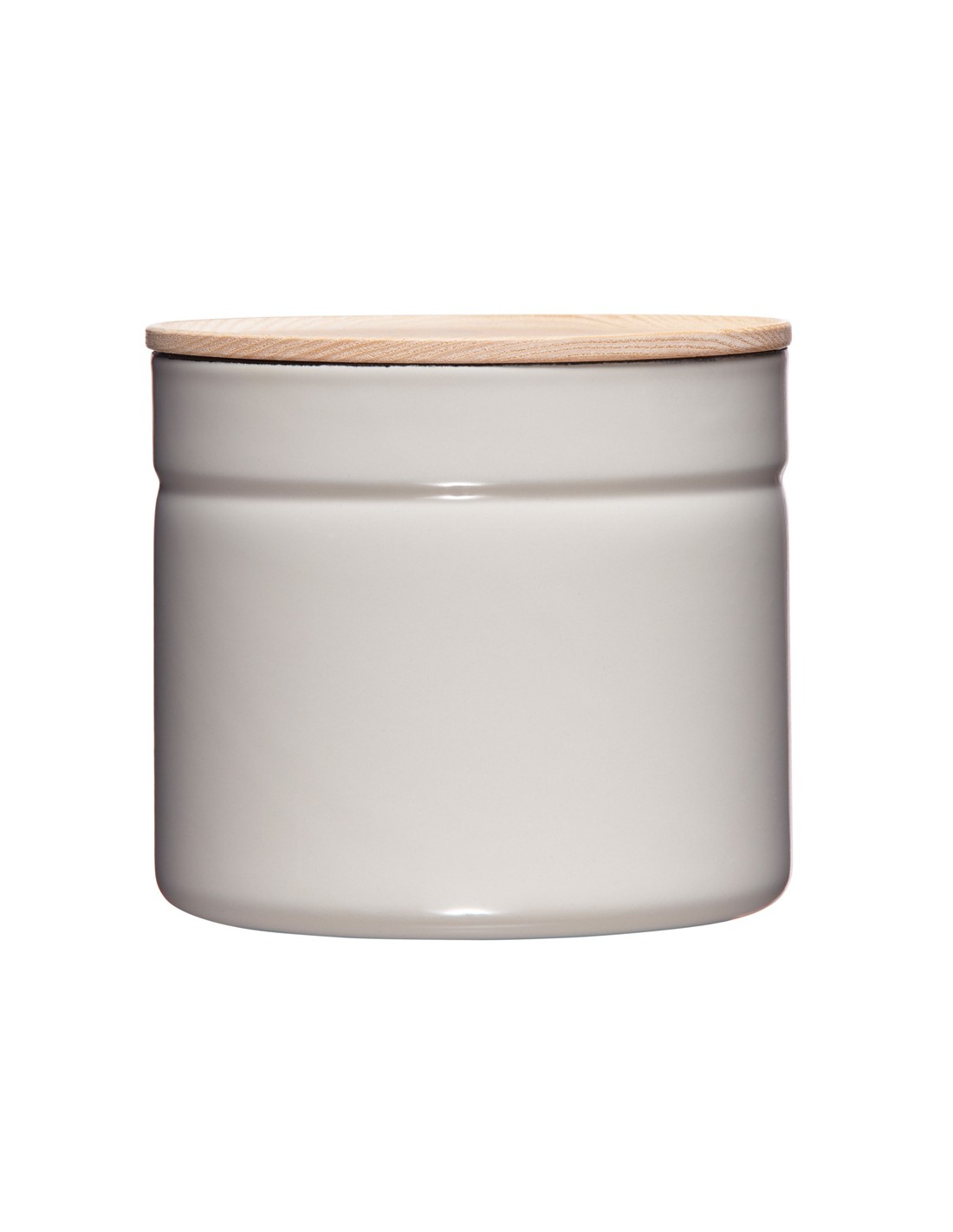 RIESS Light Grey 1,3 l - smaltovaná nádoba s pokličkou