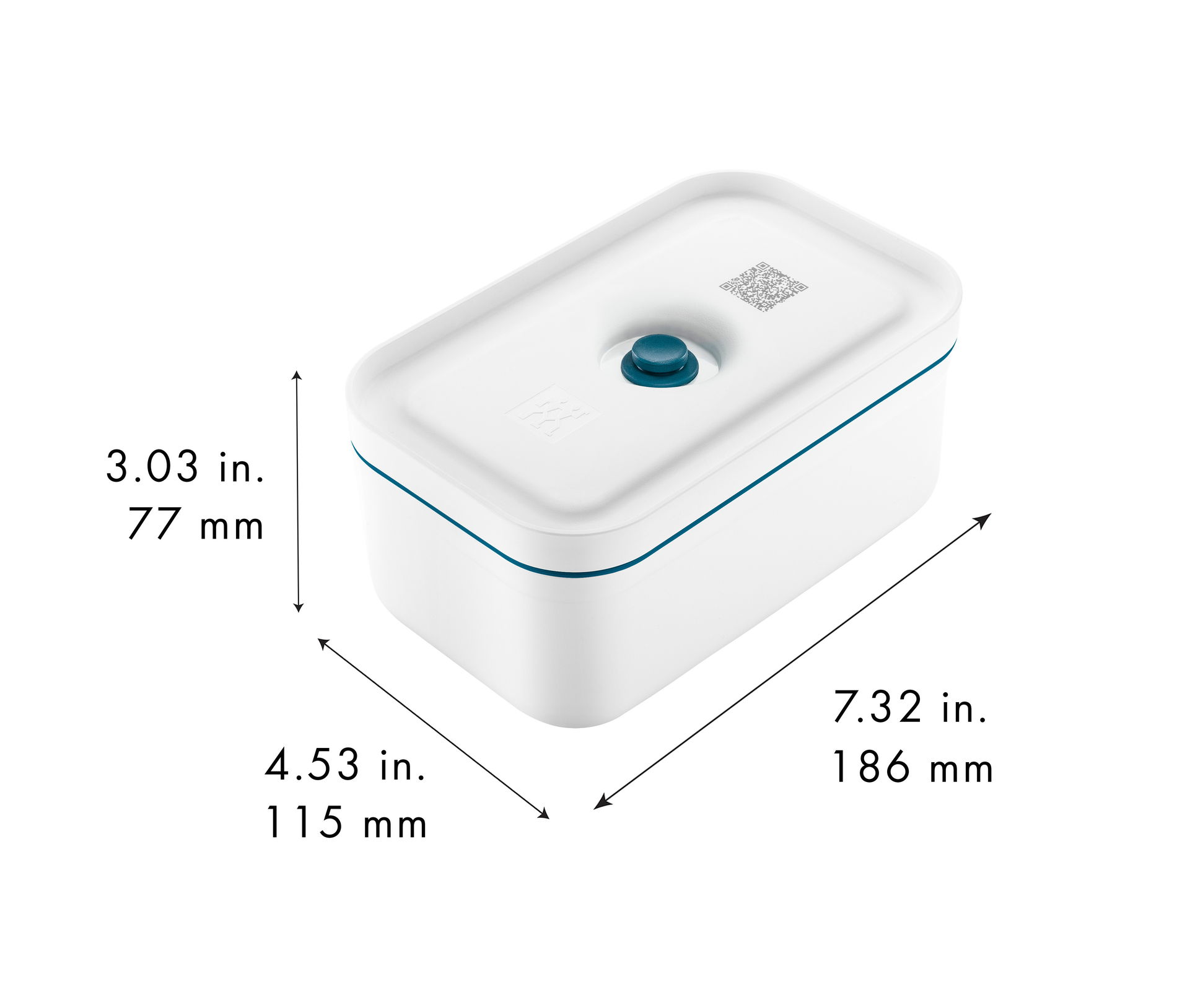 ZWILLING Fresh & Save 0,8 l marine - krabička na oběd / plastový vakuový podnos na snídani