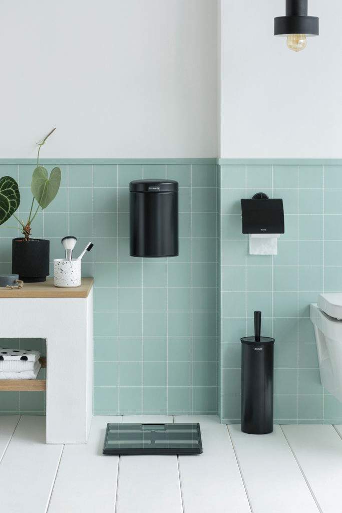 BRABANTIA Profile čierny - držiak na toaletný papier z nehrdzavejúcej ocele