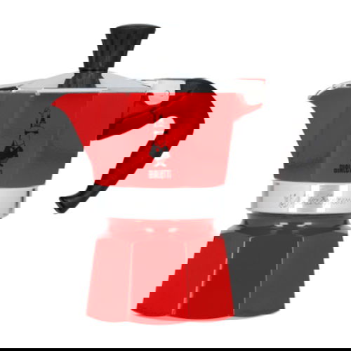 BIALETTI Moka Express na 1 filiżankę espresso (1 tz) červená - hliníková moka konvička / express