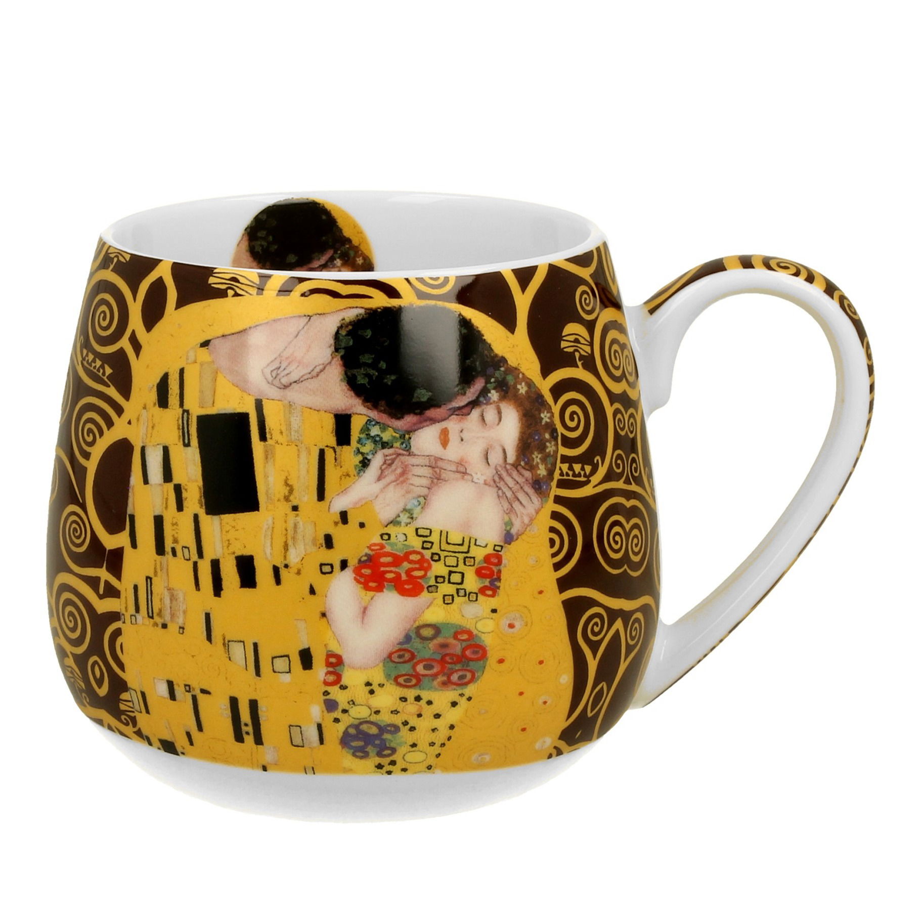 DUO ART GALLERY DUO ART GALLERY THE KISS BY GUSTAV KLIMT porcelánový hrnek 430 ml