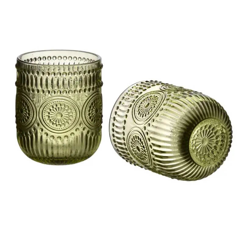 Poháre na nápoje ELISE GREEN 260 ml 4 ks