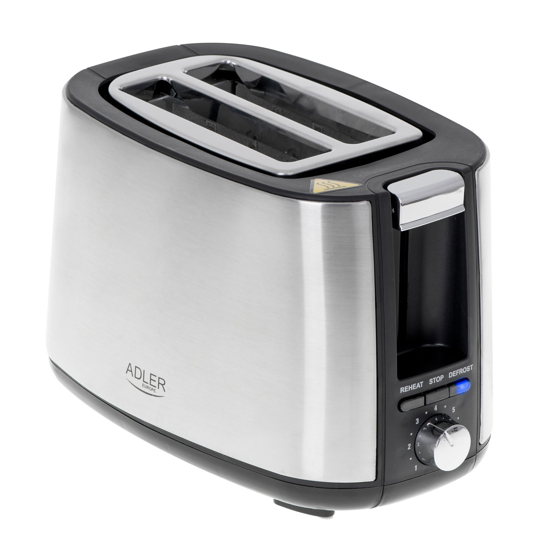 ADLER AD 3214 900 W - elektrický toustovač s mřížkou na housky
