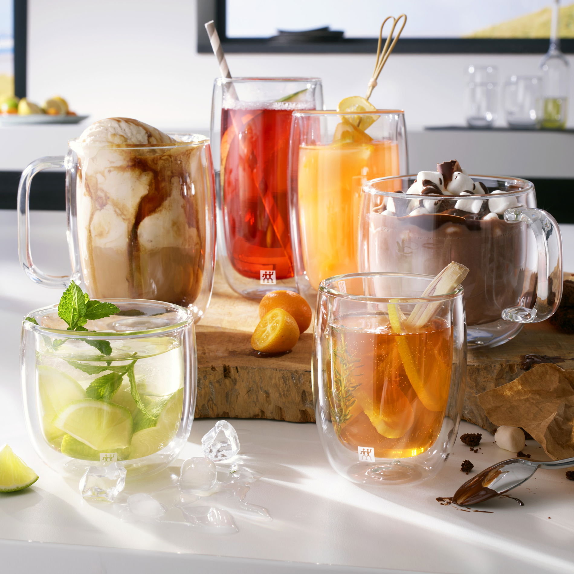 ZWILLING Sorrento 474 ml 2 ks – termosklenice na vodu, limonádu a drinky s dvojitou stěnou