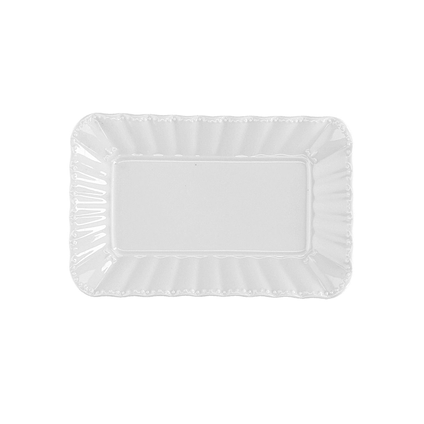 LA PORCELLANA BIANCA Ducale 20 x 13 cm - porcelánový polotácik