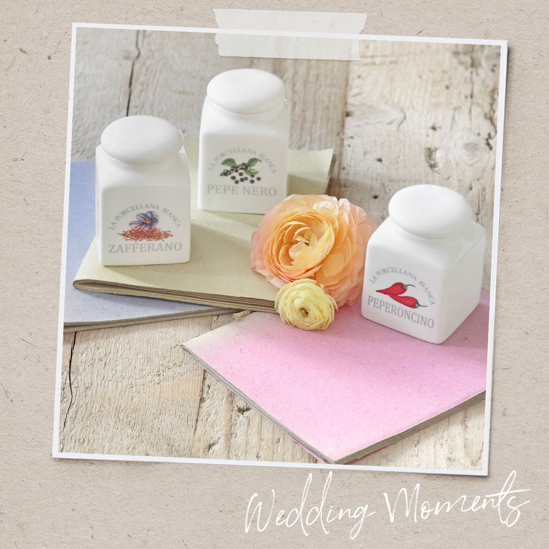LA PORCELLANA BIANCA Conserva 175 ml - porcelánová nádoba na koření