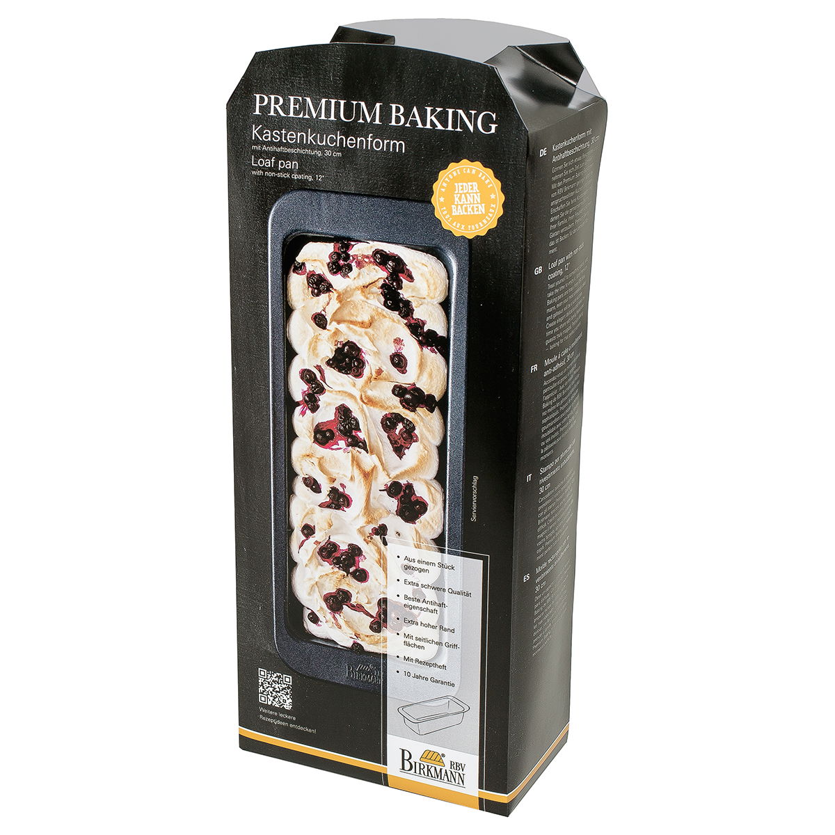 BIRKMANN Premium Baking 30 cm černá - forma na biskupský chlebíček