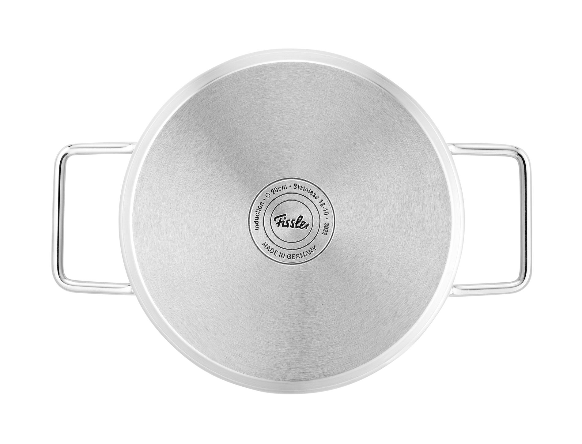 FISSLER Pure Collection 20 cm - nerezový hrnec se skleněným víkem