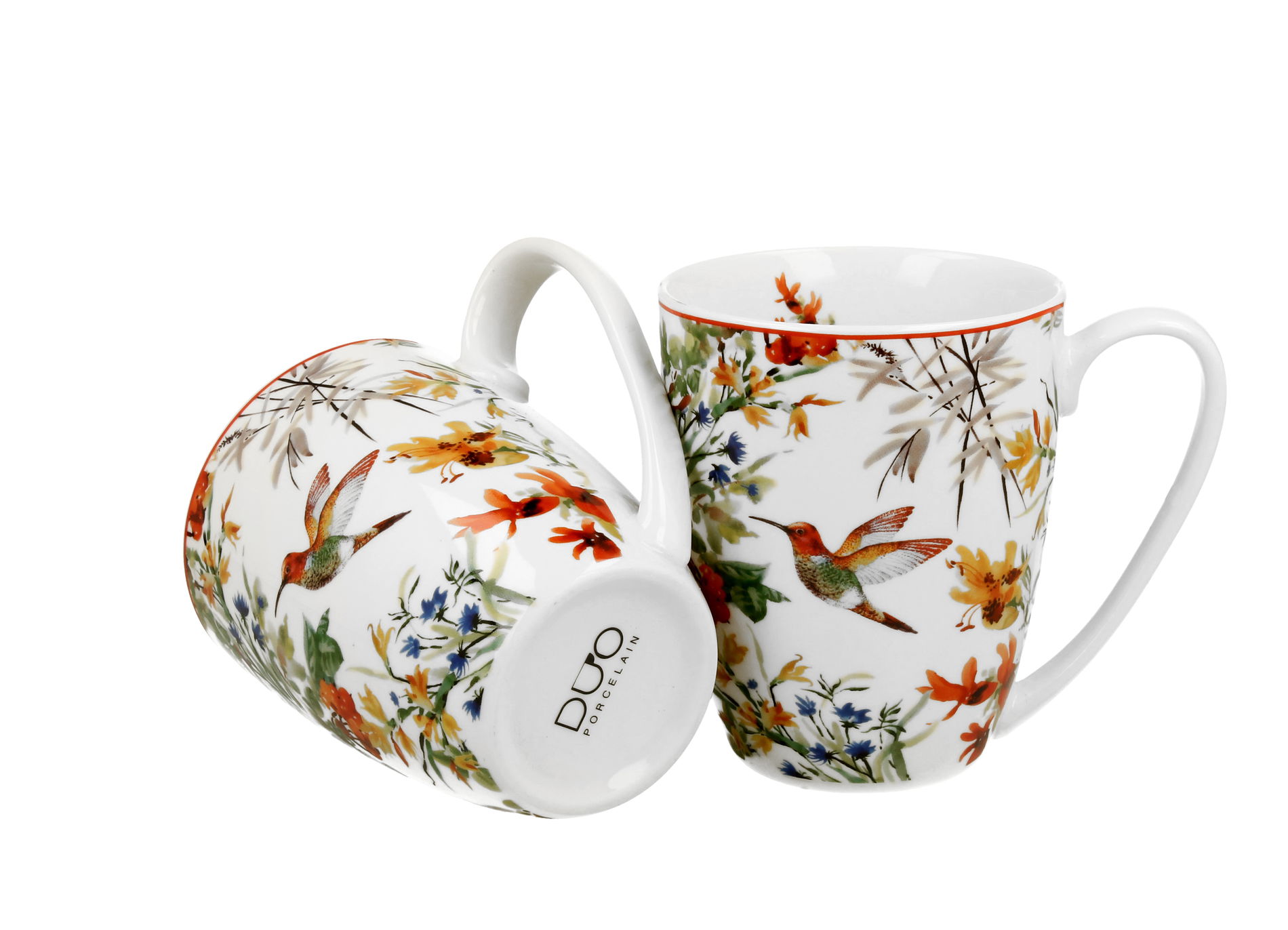Porcelánové hrnky DUO SECRET GARDEN LINNEA 360 ml 2 ks
