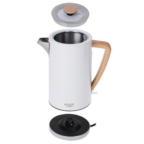ADLER Strix 1347w 1,7 l - bezdrátová elektrická konvice z kovu