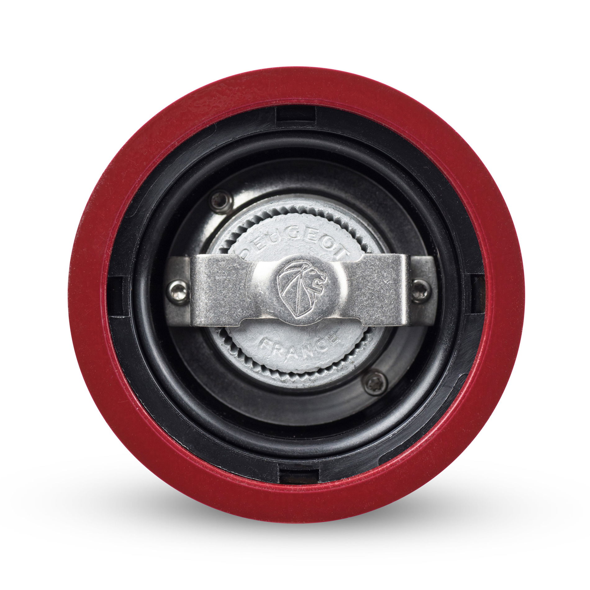 PEUGEOT Paris Lacquer Red Passion 12 cm tmavě červená - dřevěný ruční mlýnek na pepř