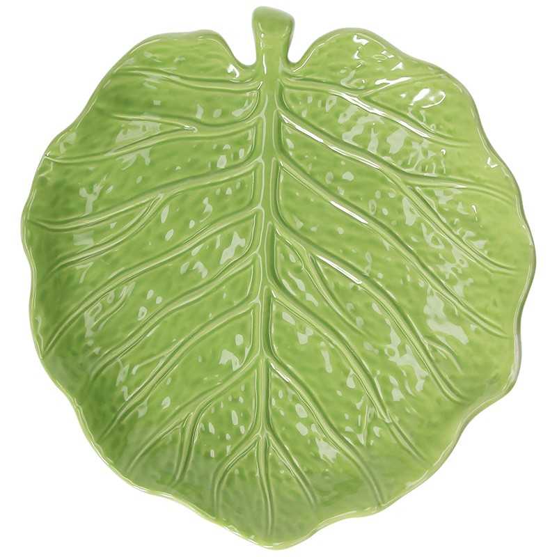 TOGNANA Lemon Garden 23 x 21 cm - polokruhový talíř z kameniny