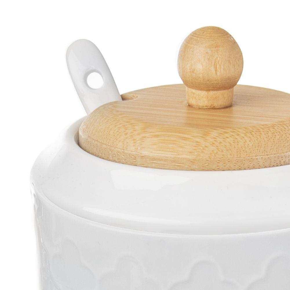 Porcelánová cukřenka se lžičkou PORCELÁNOVÁ CUKŘENKA