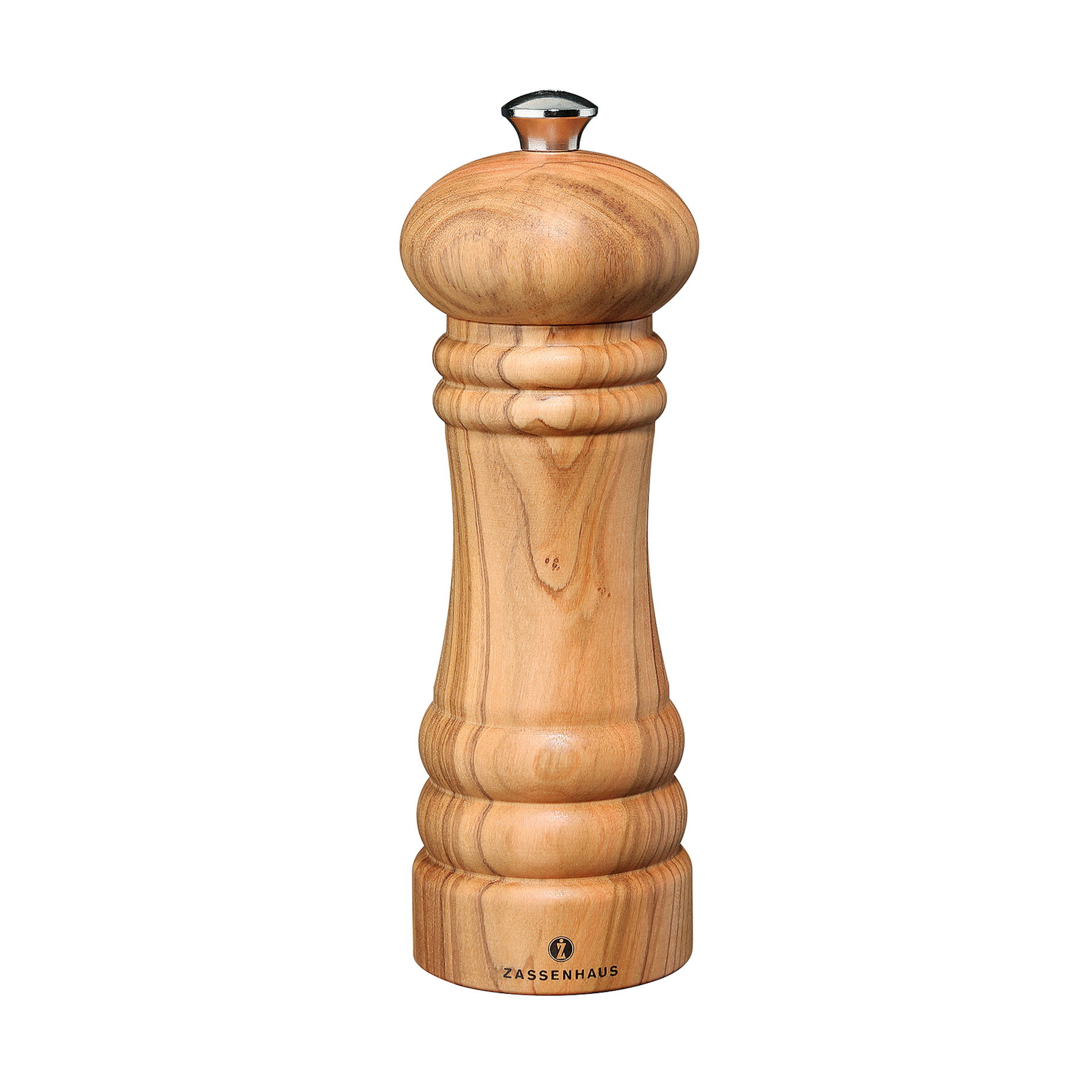 ZASSENHAUS Berlin 18 cm brązowy - młynek do pieprzu drewniany ręczny