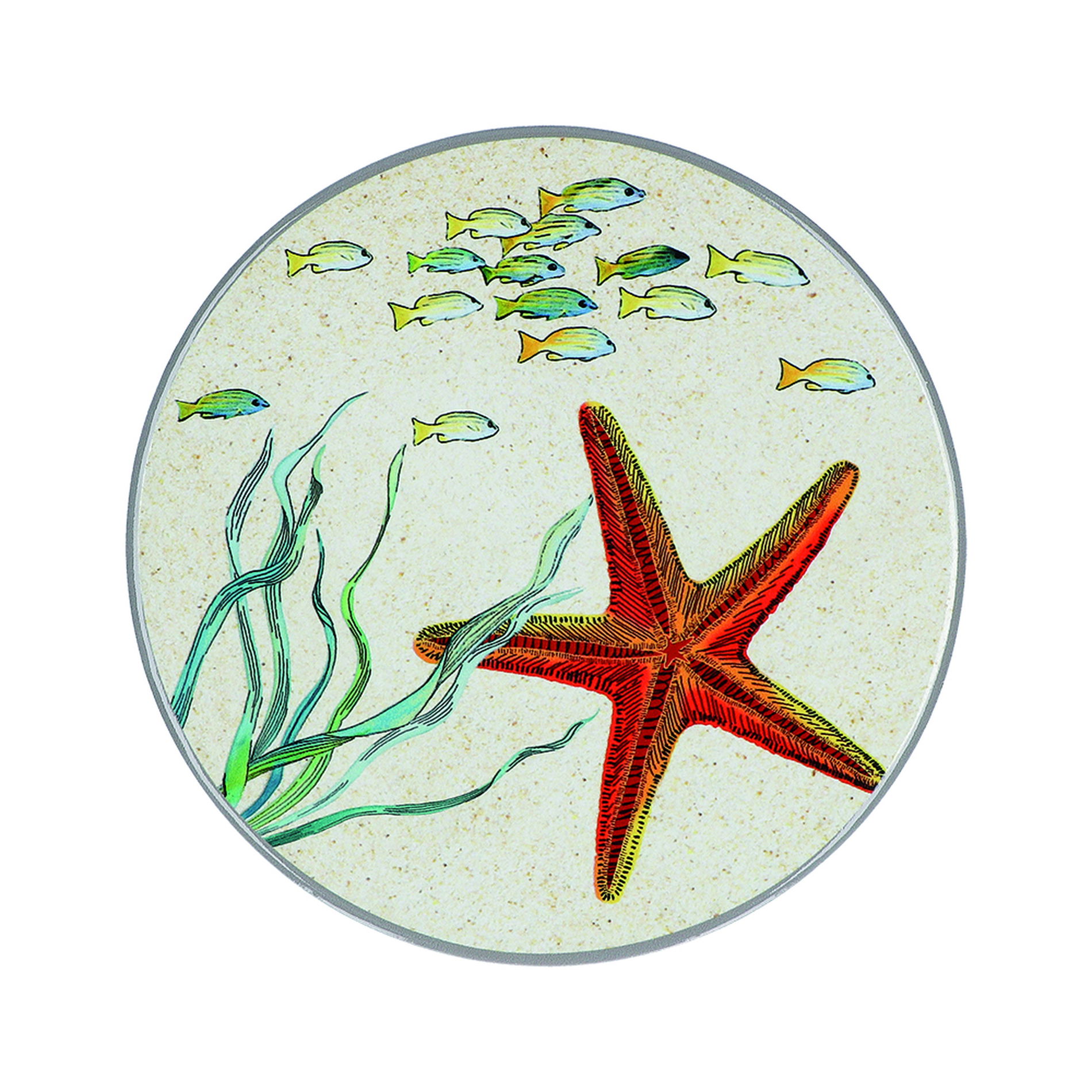 Stolová podložka / Melamínová podložka na stôl ROSE TULIPANI SEA LIFE 20 cm