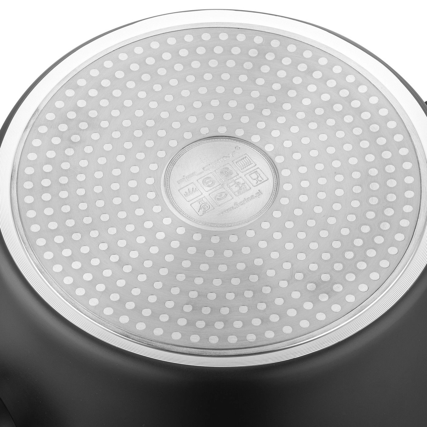 Garnek aluminiowy nieprzywierający z pokrywką FLORINA AMVEGAN 3,6 l