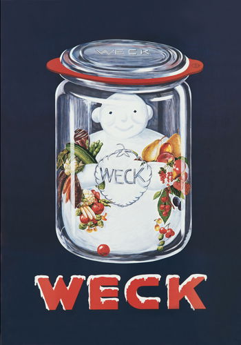 Pierwsze plakaty reklamowe Weck Pierwsze plakaty reklamowe Weck