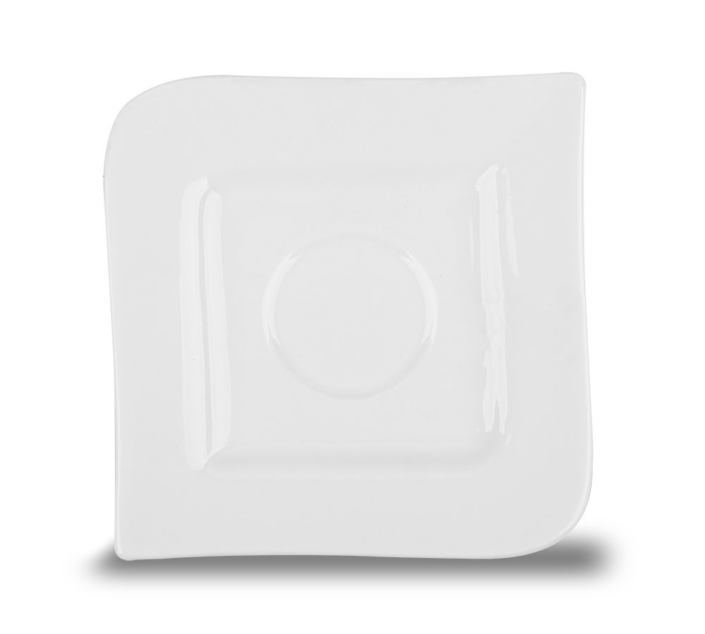 AMBITION Fala 10,5 x 10,5 cm - talerzyk / spodek porcelanowy
