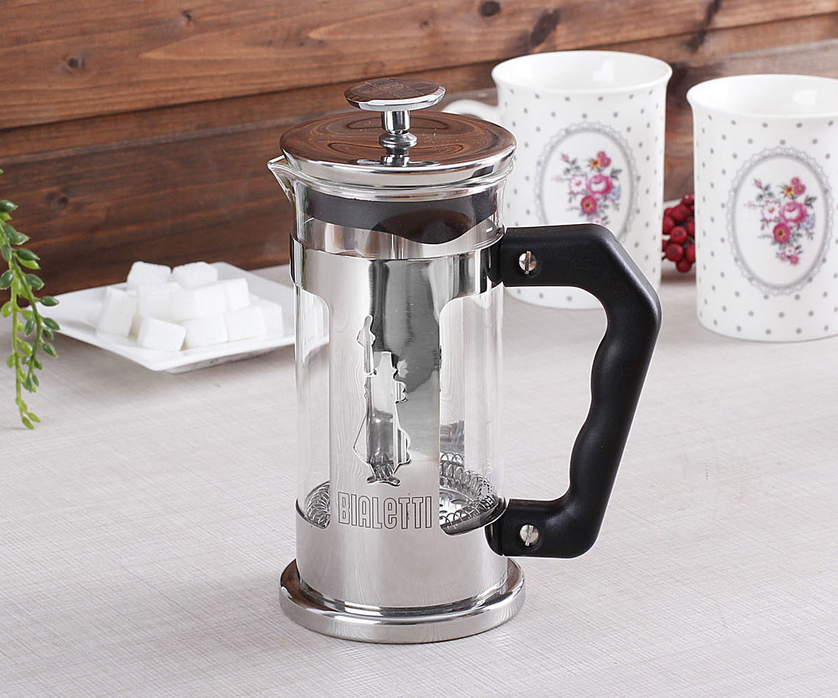 BIALETTI Preziosa 0,35 l - french press / zaparzacz do kawy tłokowy szklany BIALETTI Preziosa 0,35 l - french press / zaparzacz do kawy tłokowy szklany
