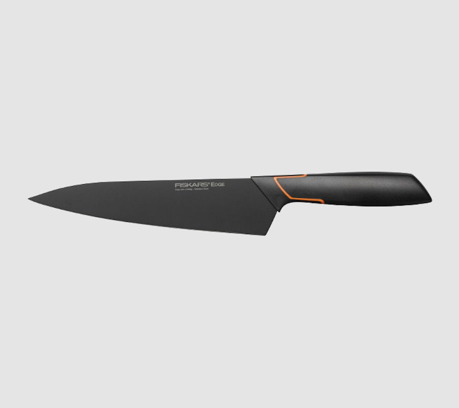 FISKARS Edge 19 cm czarny - nóż szefa kuchni ze stali nierdzewnej FISKARS Edge 19 cm czarny - nóż szefa kuchni ze stali nierdzewnej
