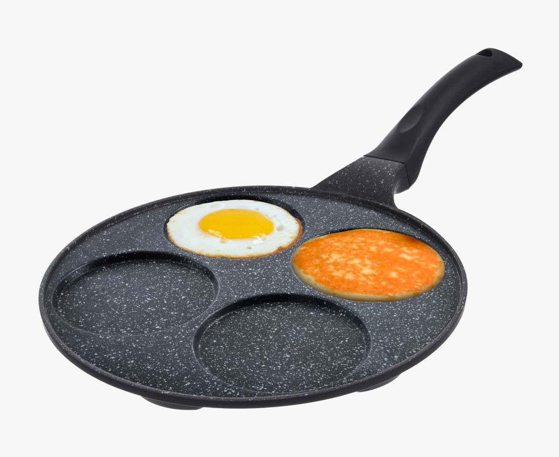 Patelnia do jajek i placuszków aluminiowa GRANDE 27 cm