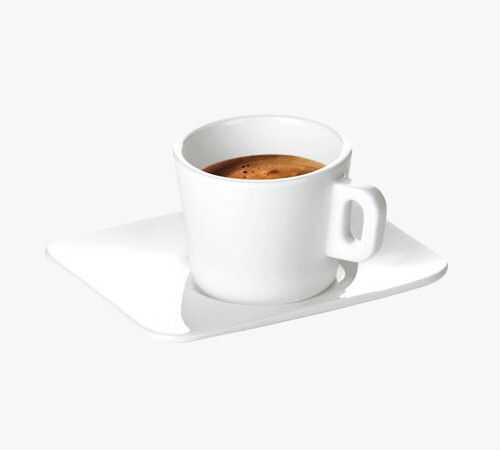 Filiżanka do espresso porcelanowa ze spodkiem TESCOMA GUSTITO PORCELAIN BIAŁA 80 ml