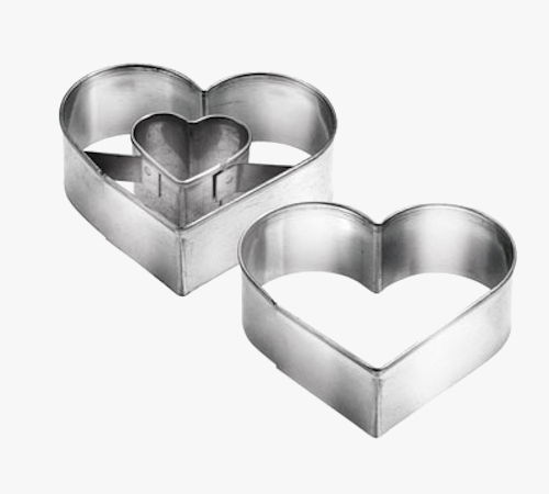 TESCOMA Delicia Serca 2 szt. - foremki / wykrawacze do ciastek metalowe TESCOMA Delicia Serca 2 szt. - foremki / wykrawacze do ciastek metalowe