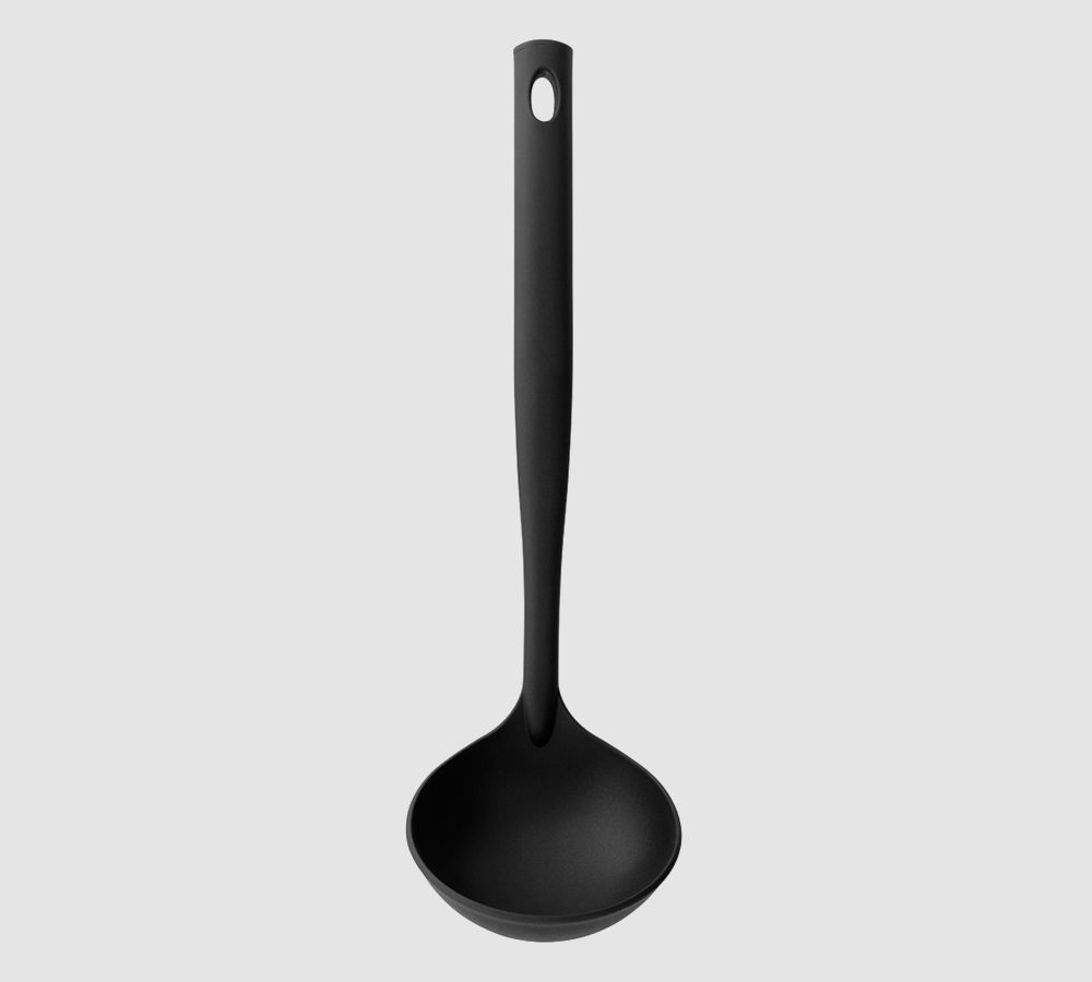 BRABANTIA Black Line 32,6 cm czarna - chochla / łyżka wazowa nylonowa