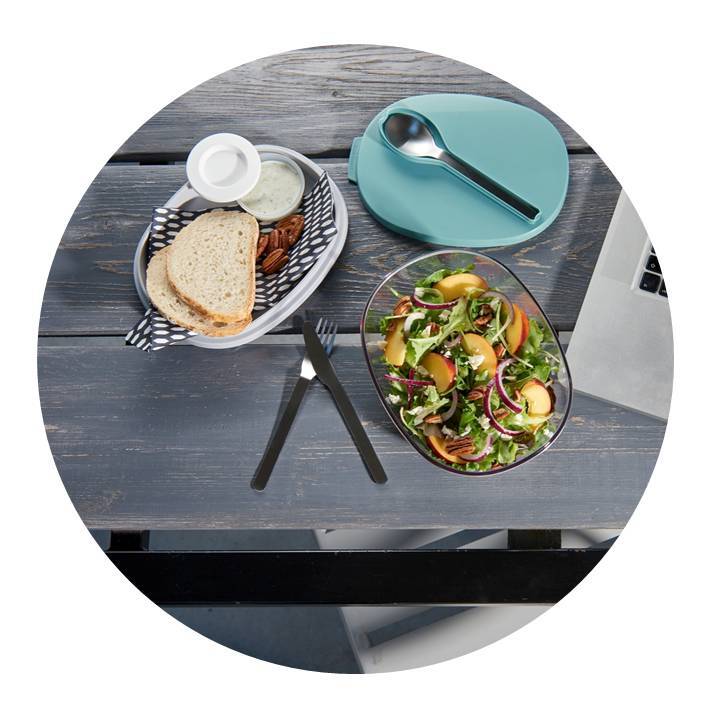 Lunch box MEPAL Ellipse 1,9 l turkusowy - pojemne wnętrze