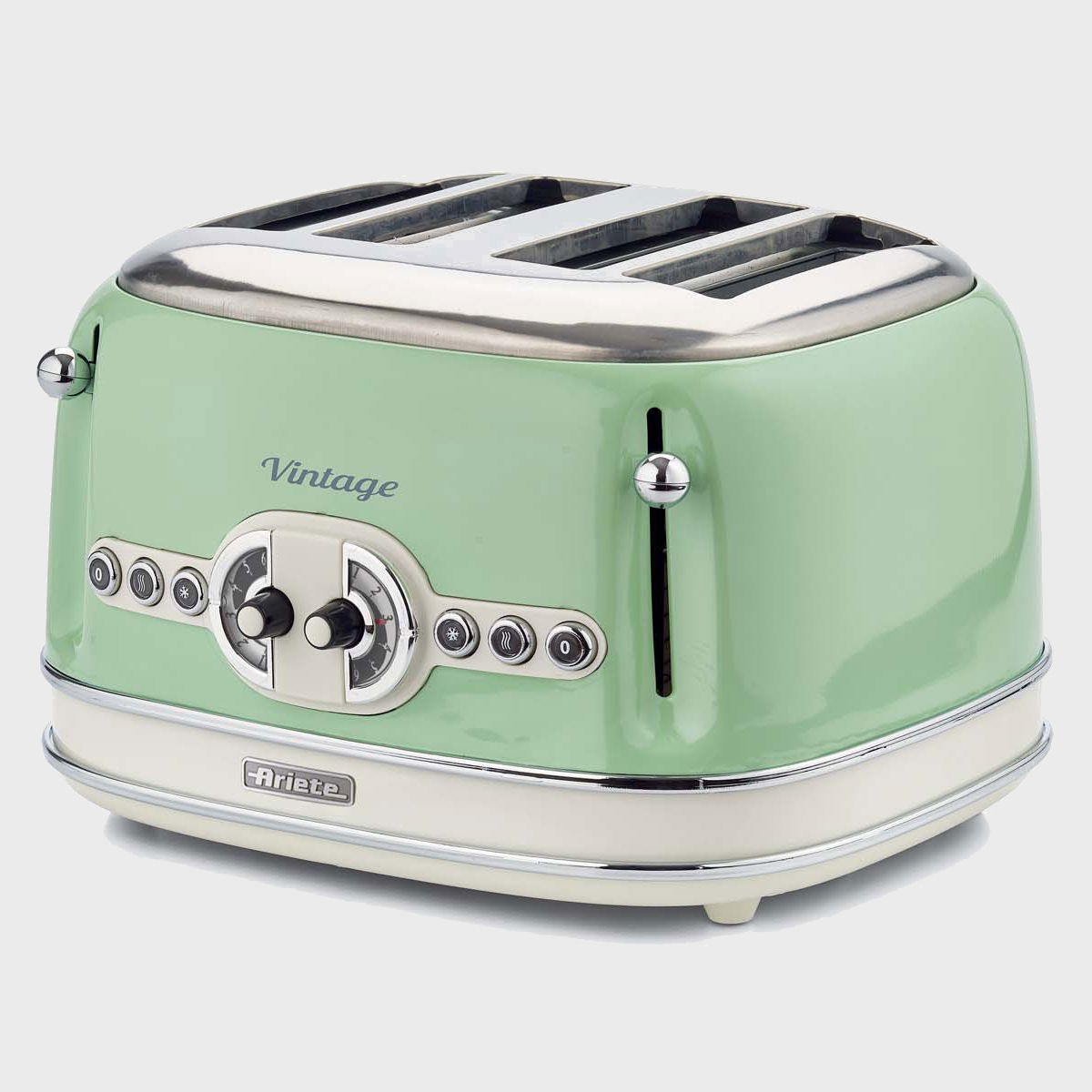 ARIETE Vintage 1600 W zielony - toster / opiekacz do kanapek elektryczny stalowy
