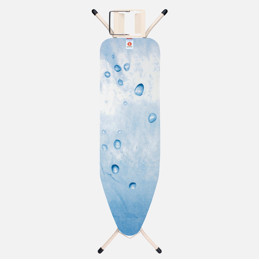 BRABANTIA Ice Water niebieska 124 x 38 cm - deska do prasowania ze stali nierdzewnej