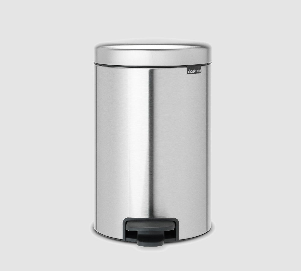 BRABANTIA Newicon II 12 l - kosz na śmieci ze stali nierdzewnej z pedałem