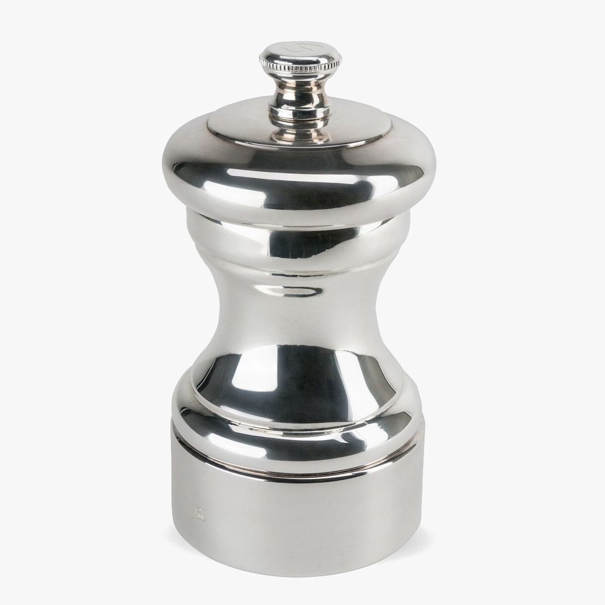 PEUGEOT Bistro Mignonnette 10 cm srebrny - młynek do soli mosiężny ręczny