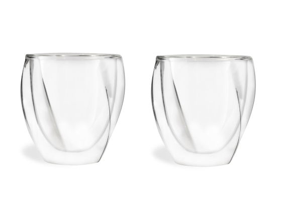 VIALLI DESIGN Cristallo 250 ml 2 szt. - szklanki do kawy i herbaty termiczne z podwójnymi ściankami szklane VIALLI DESIGN Cristallo 250 ml 2 szt. - szklanki do kawy i herbaty termiczne z podwójnymi ściankami szklane