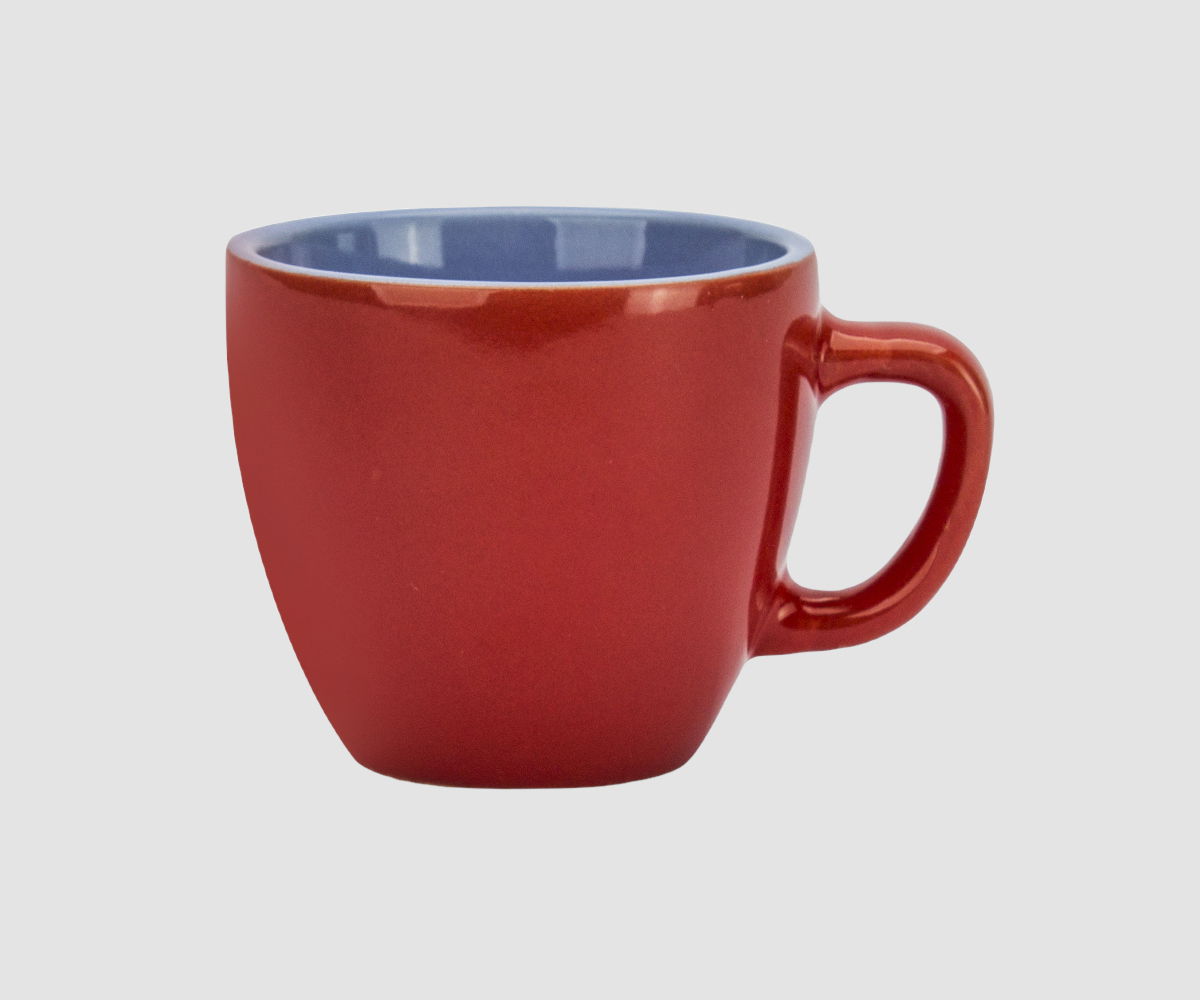 TESCOMA Crema Shine 80 ml czerwona - filiżanka do espresso ceramiczna