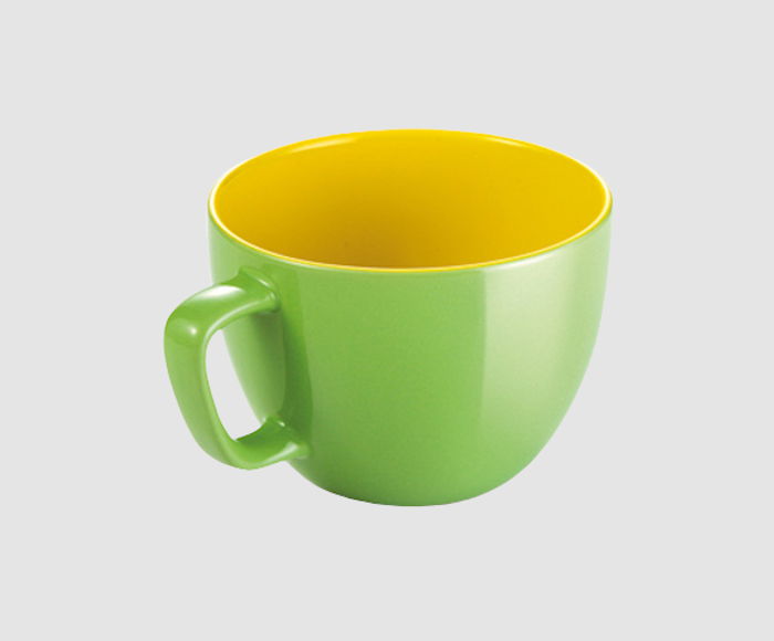 TESCOMA Crema Shine duża 600 ml zielona - filiżanka ceramiczna TESCOMA Crema Shine duża 600 ml zielona - filiżanka ceramiczna
