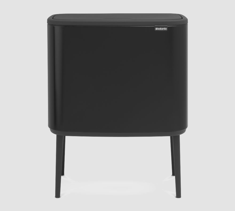 BRABANTIA Touch Bin Bo 36 l czarny - kosz na śmieci ze stali nierdzewnej BRABANTIA Touch Bin Bo 36 l czarny - kosz na śmieci ze stali nierdzewnej