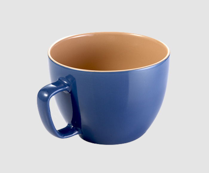 TESCOMA Crema Shine duża 850 ml niebieska - filiżanka ceramiczna TESCOMA Crema Shine duża 850 ml niebieska - filiżanka ceramiczna